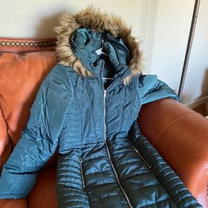 Vero Moda Quilted Faux Fur Trim Hood